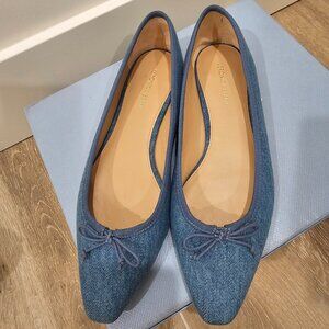 Veronica Beard Catherine Denim Ballet Flats